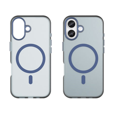 EIDERWOOD iPhone 17 Hybrid Plast Cover - MagSafe Kompatibel - Mat Gennemsigtig / Mørkeblå