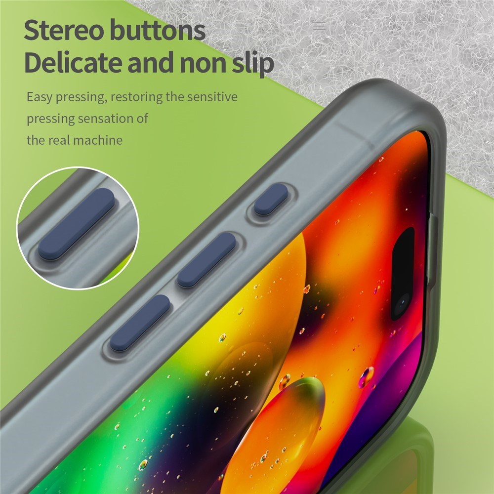EIDERWOOD iPhone 17 Hybrid Plast Cover - MagSafe Kompatibel - Mat Gennemsigtig / Mørkeblå