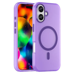 EIDERWOOD iPhone 17 Hybrid Plast Cover - MagSafe Kompatibel - Mat Gennemsigtig / Lilla