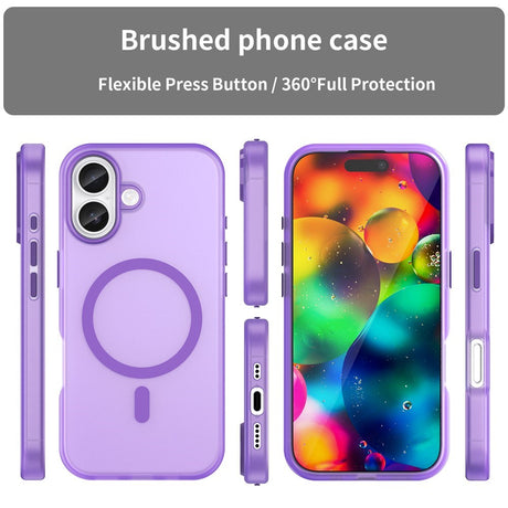 EIDERWOOD iPhone 17 Hybrid Plast Cover - MagSafe Kompatibel - Mat Gennemsigtig / Lilla