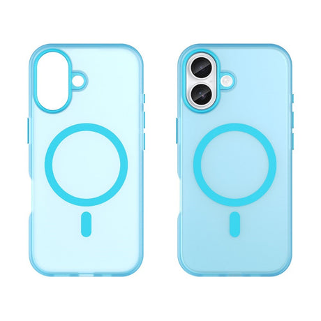 EIDERWOOD iPhone 17 Hybrid Plast Cover - MagSafe Kompatibel - Mat Gennemsigtig / Blå