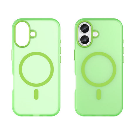EIDERWOOD iPhone 17 Hybrid Plast Cover - MagSafe Kompatibel - Mat Gennemsigtig / Grøn