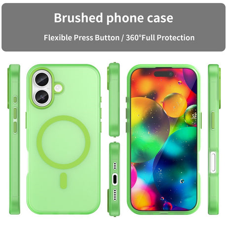 EIDERWOOD iPhone 17 Hybrid Plast Cover - MagSafe Kompatibel - Mat Gennemsigtig / Grøn