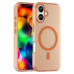 EIDERWOOD iPhone 17 Hybrid Plast Cover - MagSafe Kompatibel - Mat Gennemsigtig / Orange