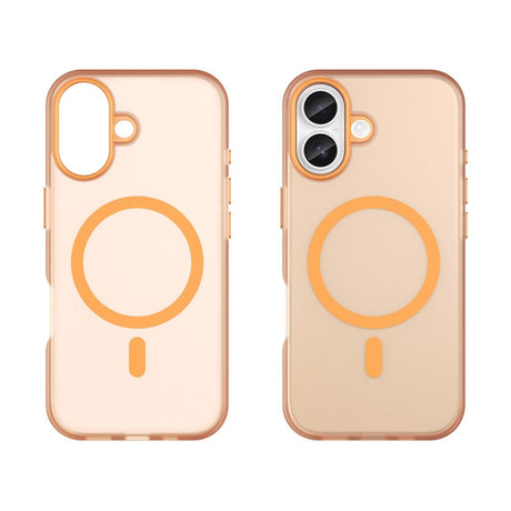 EIDERWOOD iPhone 17 Hybrid Plast Cover - MagSafe Kompatibel - Mat Gennemsigtig / Orange
