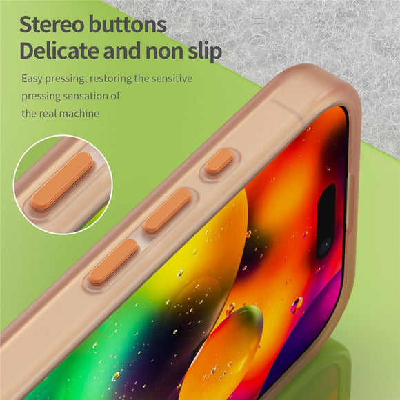 EIDERWOOD iPhone 17 Hybrid Plast Cover - MagSafe Kompatibel - Mat Gennemsigtig / Orange