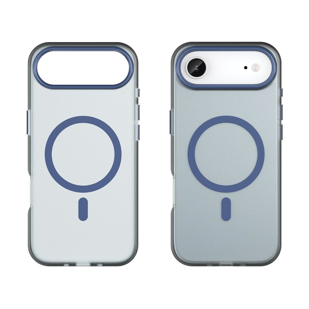 EIDERWOOD iPhone Air Hybrid Plast Cover - MagSafe Kompatibel - Mat Gennemsigtig / Mørkeblå