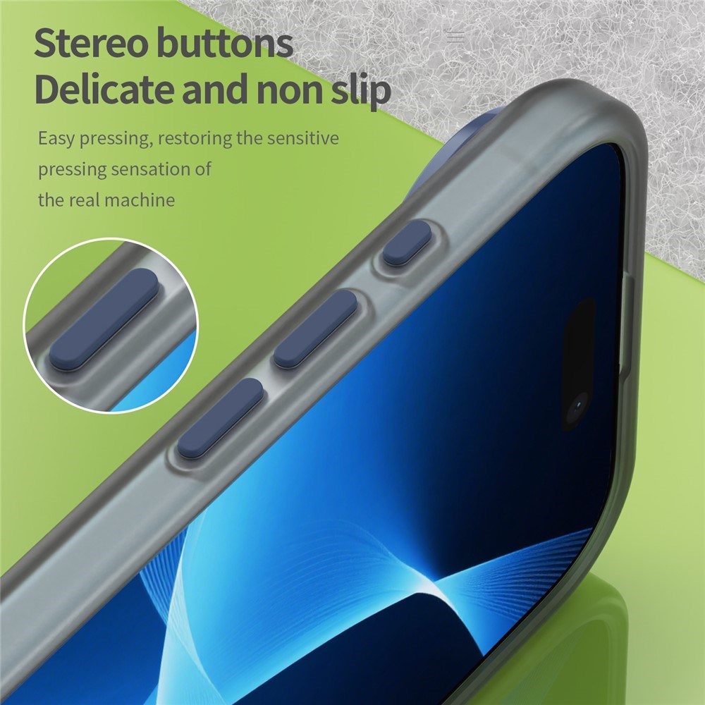EIDERWOOD iPhone Air Hybrid Plast Cover - MagSafe Kompatibel - Mat Gennemsigtig / Mørkeblå