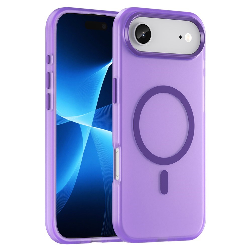 EIDERWOOD iPhone Air Hybrid Plast Cover - MagSafe Kompatibel - Mat Gennemsigtig / Lilla