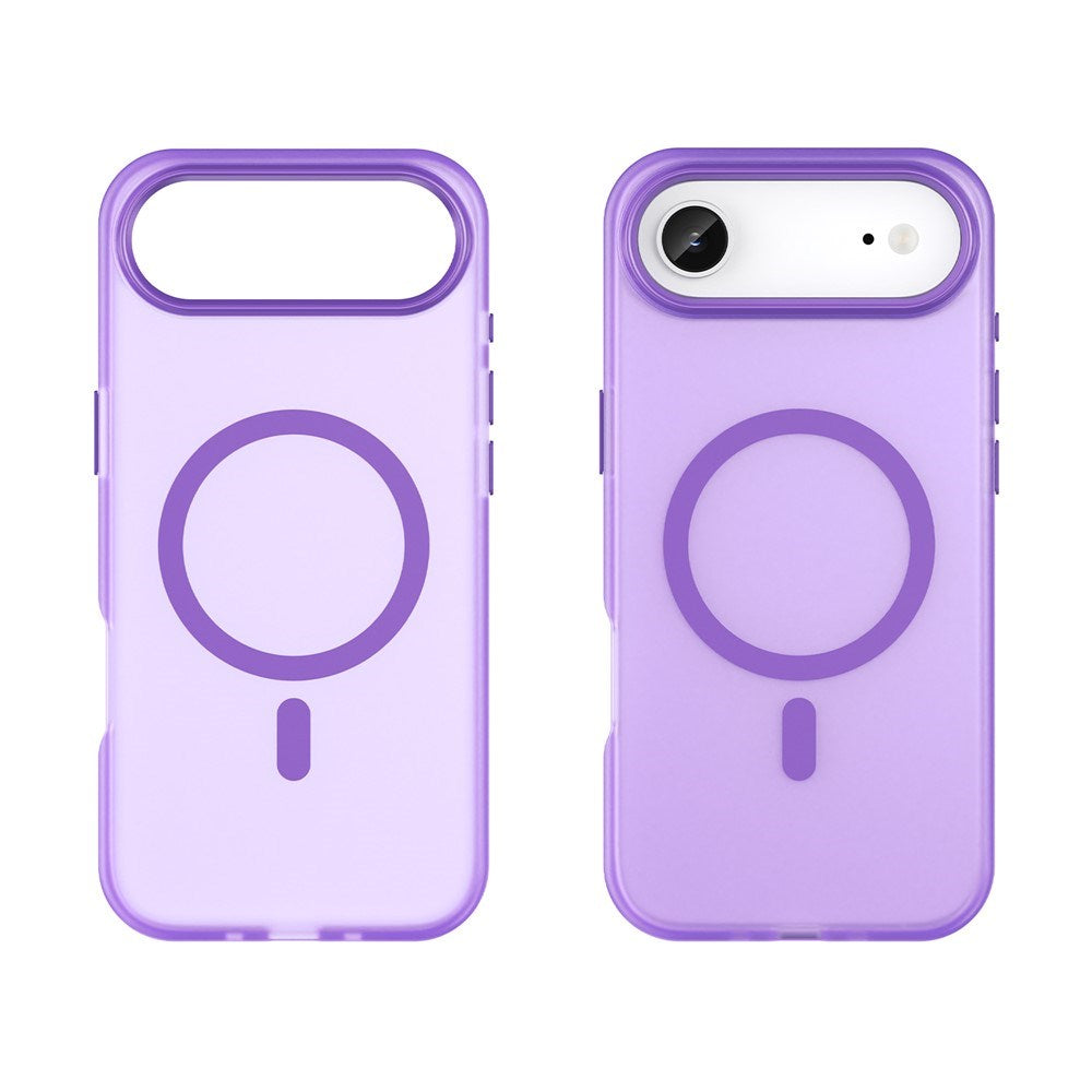 EIDERWOOD iPhone Air Hybrid Plast Cover - MagSafe Kompatibel - Mat Gennemsigtig / Lilla