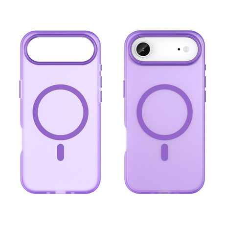 EIDERWOOD iPhone Air Hybrid Plast Cover - MagSafe Kompatibel - Mat Gennemsigtig / Lilla