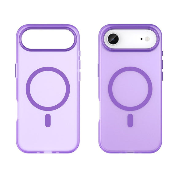 EIDERWOOD iPhone Air Hybrid Plast Cover - MagSafe Kompatibel - Mat Gennemsigtig / Lilla