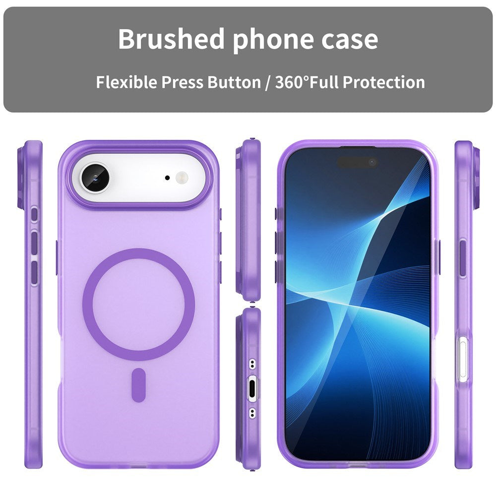 EIDERWOOD iPhone Air Hybrid Plast Cover - MagSafe Kompatibel - Mat Gennemsigtig / Lilla