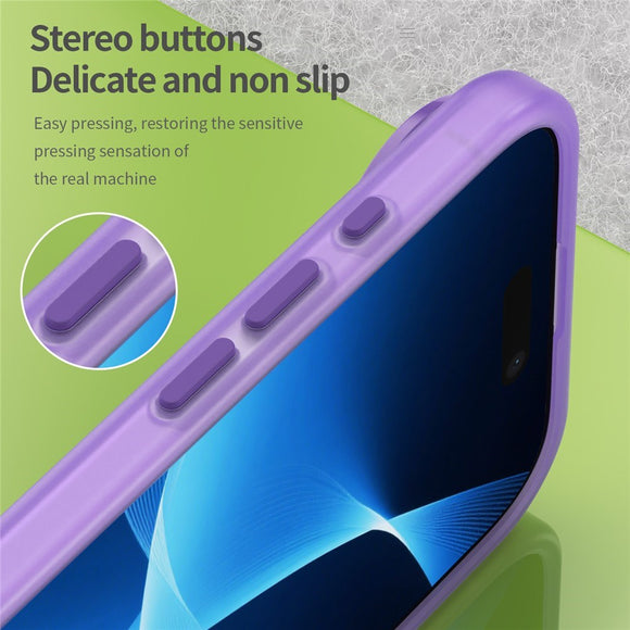 EIDERWOOD iPhone Air Hybrid Plast Cover - MagSafe Kompatibel - Mat Gennemsigtig / Lilla