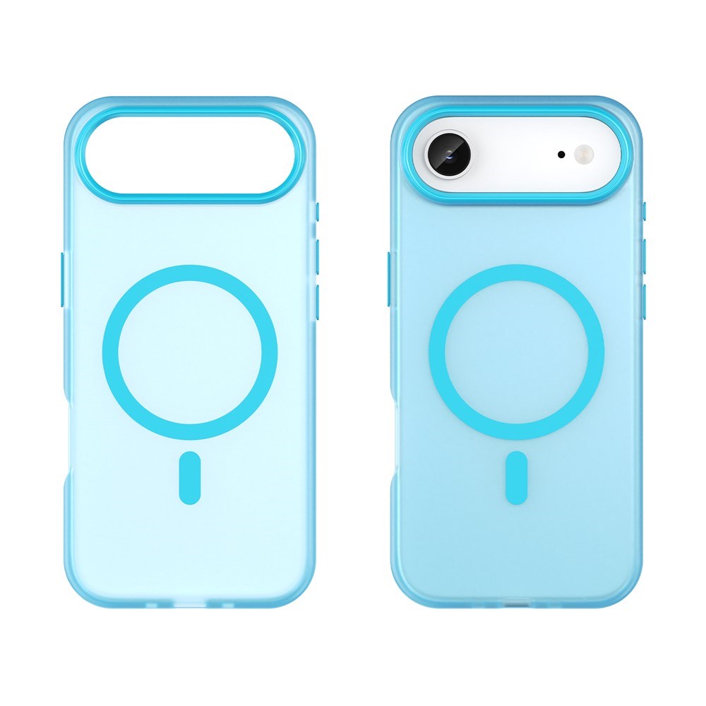 EIDERWOOD iPhone Air Hybrid Plast Cover - MagSafe Kompatibel - Mat Gennemsigtig / Blå