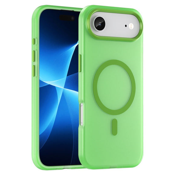 EIDERWOOD iPhone Air Hybrid Plast Cover - MagSafe Kompatibel - Mat Gennemsigtig / Grøn