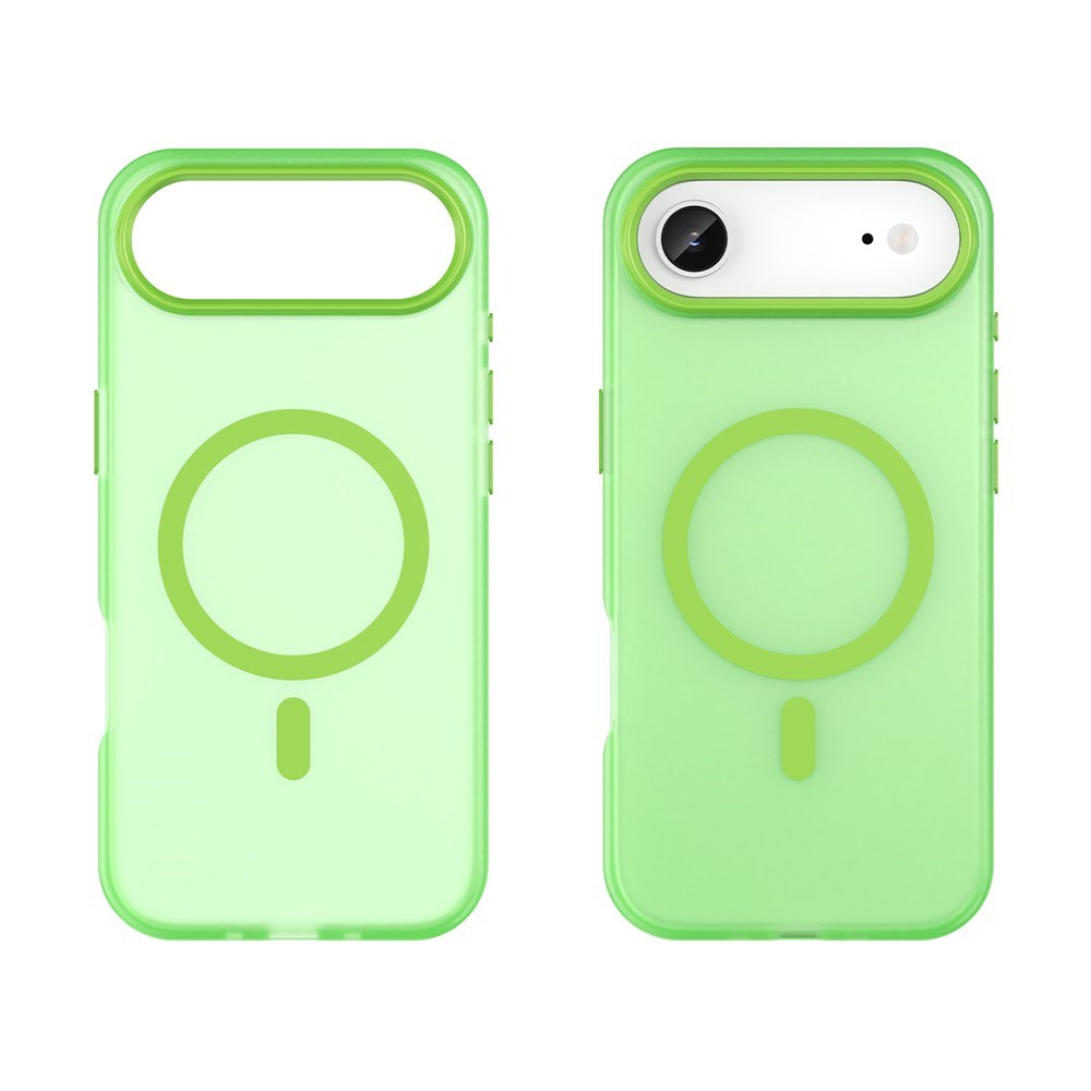 EIDERWOOD iPhone Air Hybrid Plast Cover - MagSafe Kompatibel - Mat Gennemsigtig / Grøn