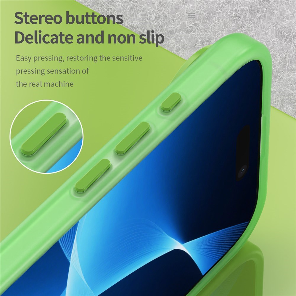 EIDERWOOD iPhone Air Hybrid Plast Cover - MagSafe Kompatibel - Mat Gennemsigtig / Grøn