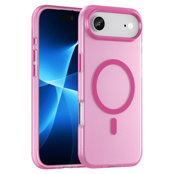 EIDERWOOD iPhone Air Hybrid Plast Cover - MagSafe Kompatibel - Mat Gennemsigtig / Lyserød