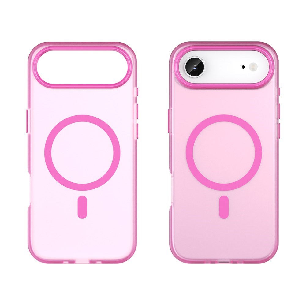 EIDERWOOD iPhone Air Hybrid Plast Cover - MagSafe Kompatibel - Mat Gennemsigtig / Lyserød