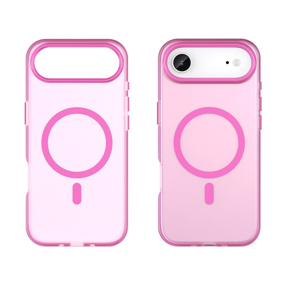 EIDERWOOD iPhone Air Hybrid Plast Cover - MagSafe Kompatibel - Mat Gennemsigtig / Lyserød