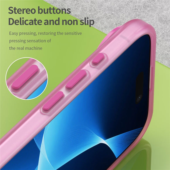 EIDERWOOD iPhone Air Hybrid Plast Cover - MagSafe Kompatibel - Mat Gennemsigtig / Lyserød