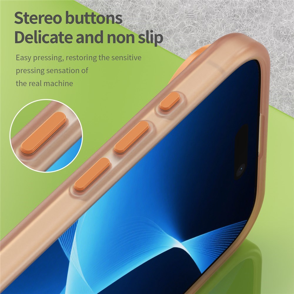 EIDERWOOD iPhone Air Hybrid Plast Cover - MagSafe Kompatibel - Mat Gennemsigtig / Orange