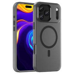 EIDERWOOD iPhone 17 Pro Max Hybrid Plast Cover - MagSafe Kompatibel - Mat Gennemsigtig / Sort