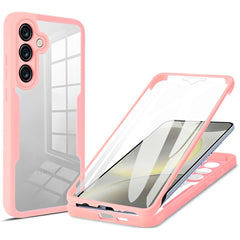 EIDERWOOD Samsung Galaxy S25 FE 2-i-1 Plastik Cover m. Indbygget Skærmbeskyttelse - Lyserød