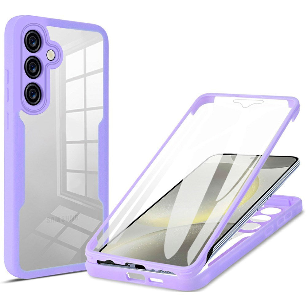 EIDERWOOD Samsung Galaxy S25 FE 2-i-1 Plastik Cover m. Indbygget Skærmbeskyttelse - Lilla