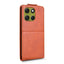 EIDERWOOD Motorola Moto G86 Power Vertikal Kunstlæder Flip Cover m. Kortholder & Ståfunktion - Orange
