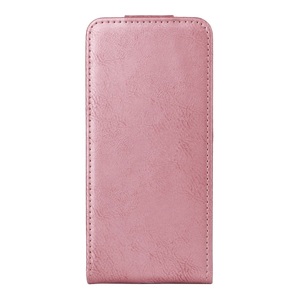 EIDERWOOD Motorola Moto G86 Power Vertikal Kunstlæder Flip Cover m. Kortholder & Ståfunktion - Rose Gold