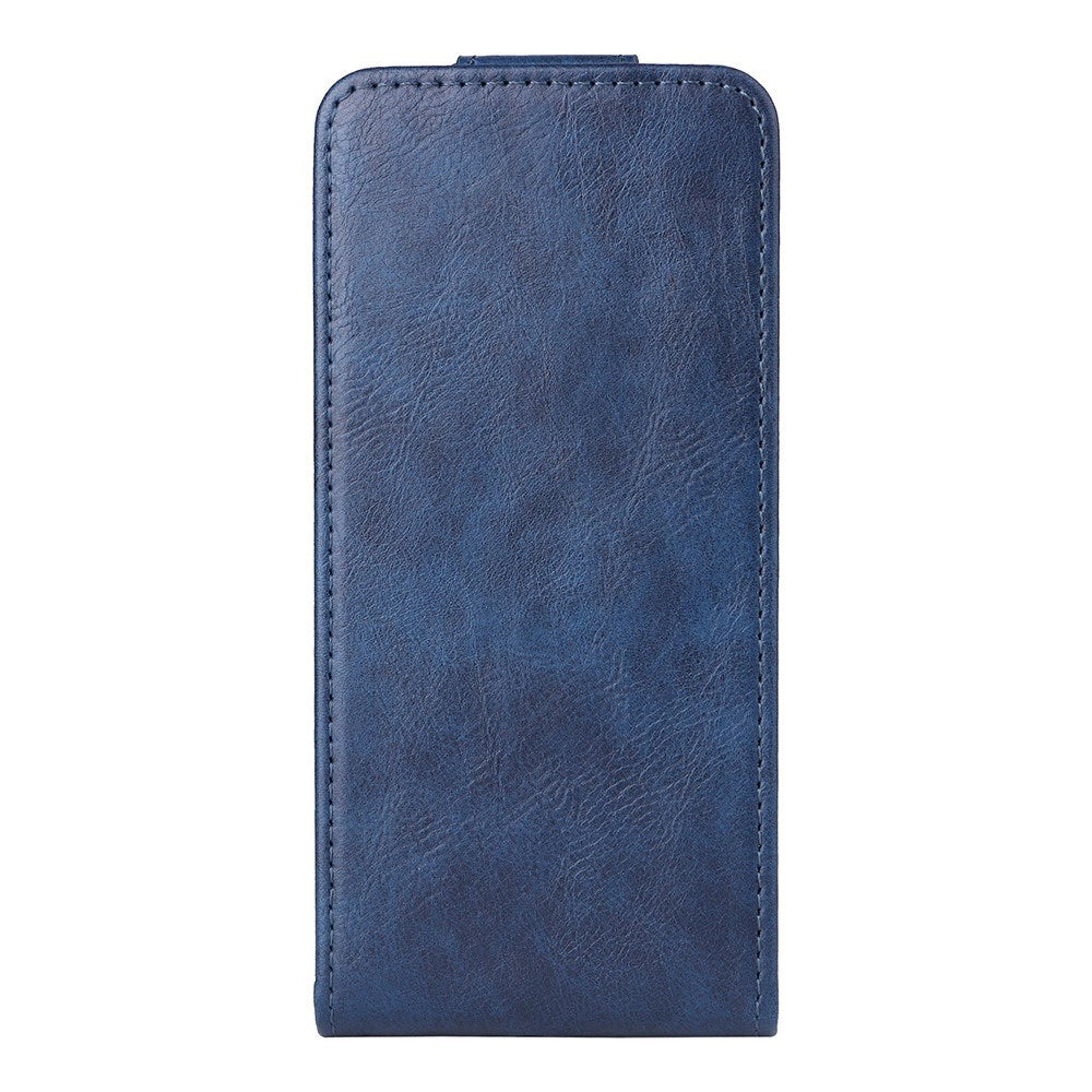 EIDERWOOD Motorola Moto G86 Power Vertikal Kunstlæder Flip Cover m. Kortholder & Ståfunktion - Blå