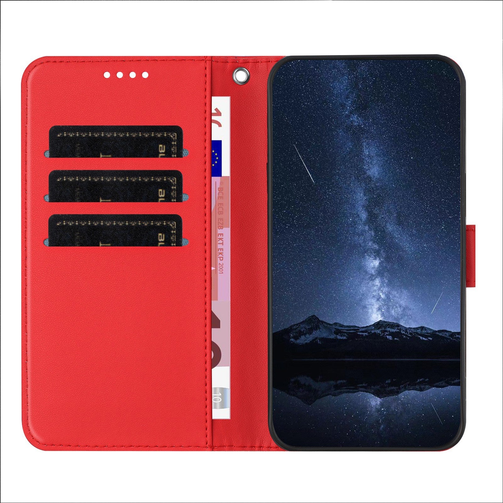 Nothing CMF Phone 2 Pro EIDERWOOD Kunstlæder Flip Cover m. Kortholder - Rød