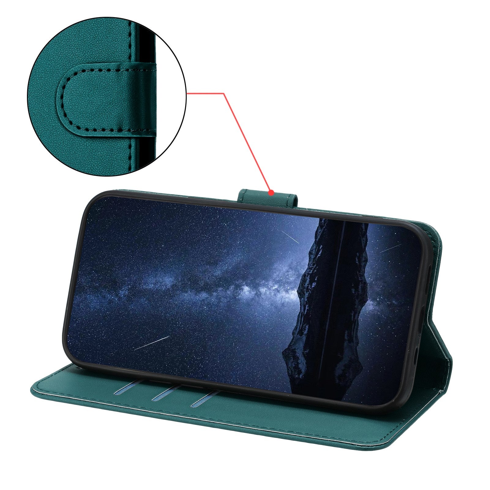 Nothing CMF Phone 2 Pro EIDERWOOD Kunstlæder Flip Cover m. Kortholder - Grøn