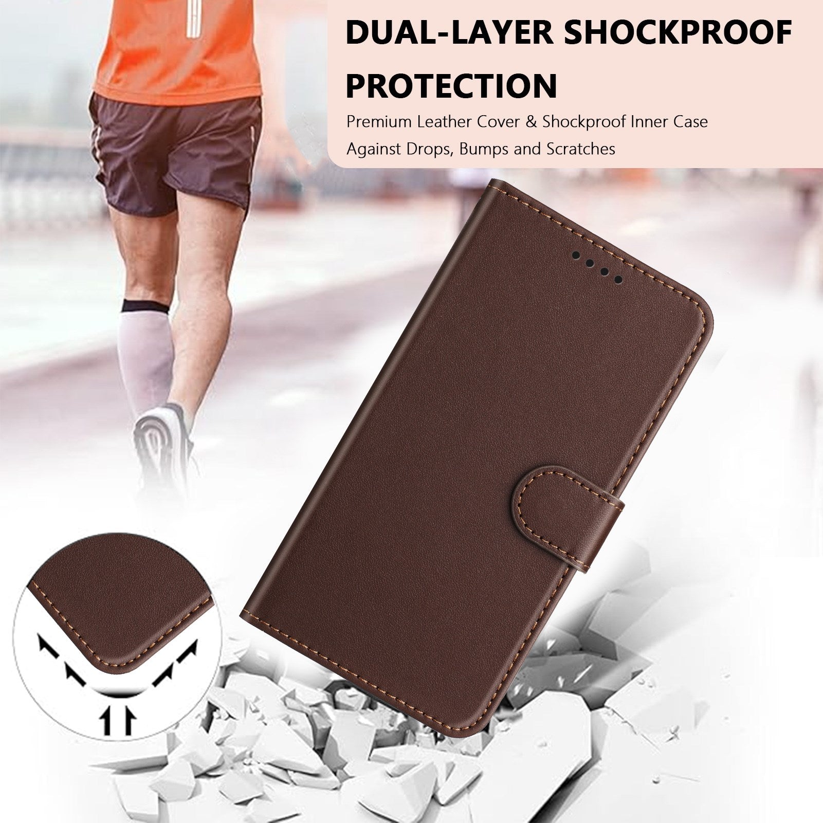 Nothing CMF Phone 2 Pro EIDERWOOD Kunstlæder Flip Cover m. Kortholder - Brun