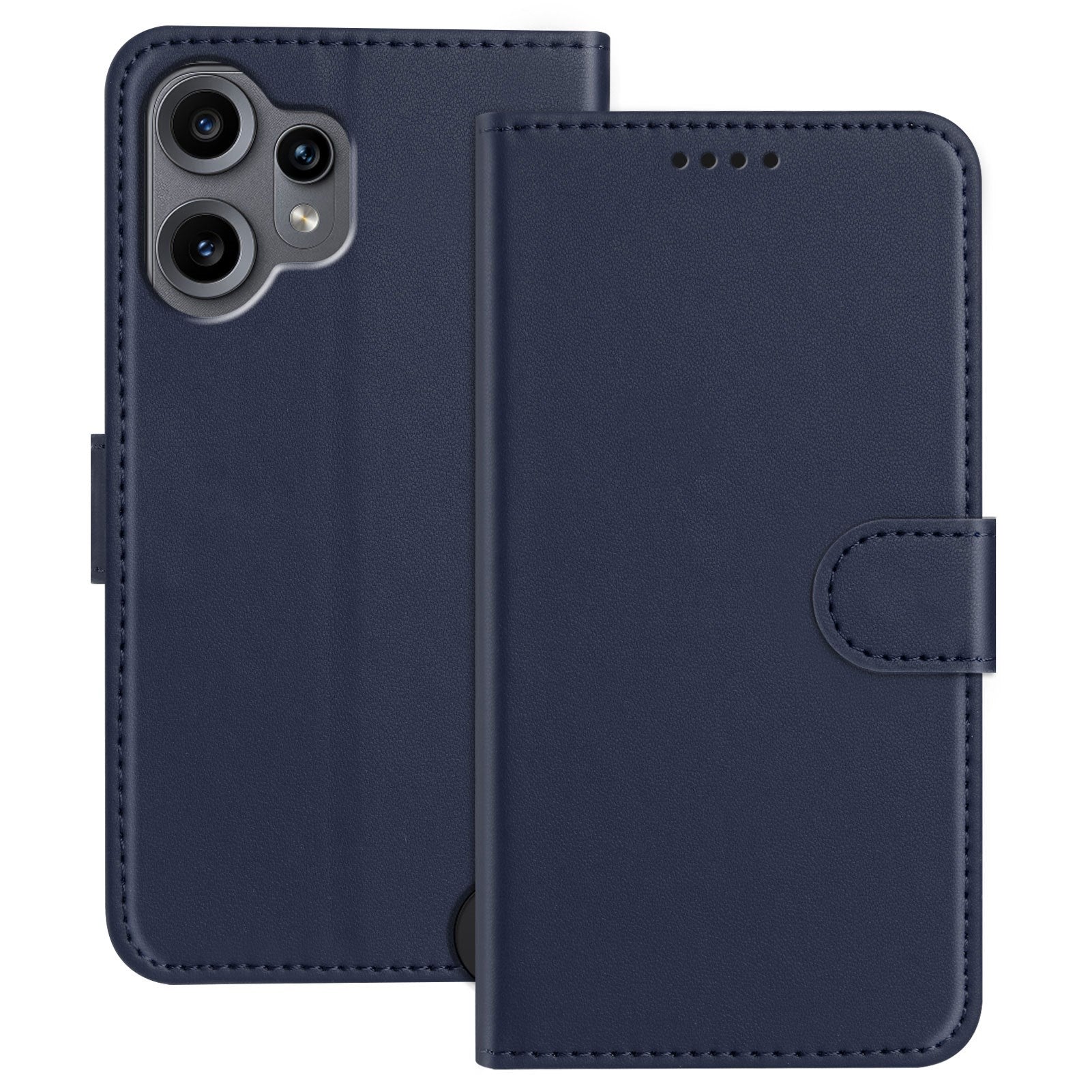 Nothing CMF Phone 2 Pro EIDERWOOD Kunstlæder Flip Cover m. Kortholder - Blå