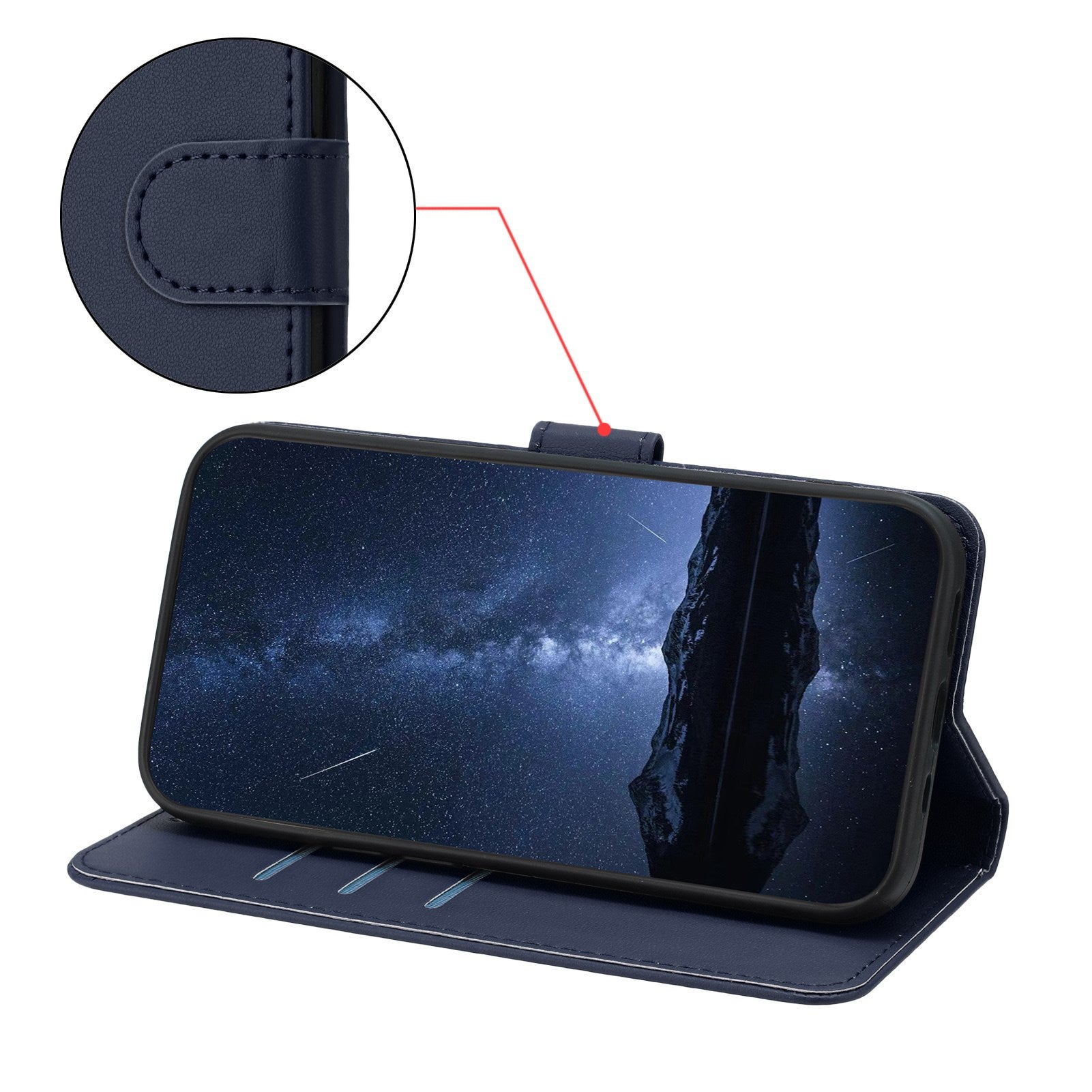 Nothing CMF Phone 2 Pro EIDERWOOD Kunstlæder Flip Cover m. Kortholder - Blå