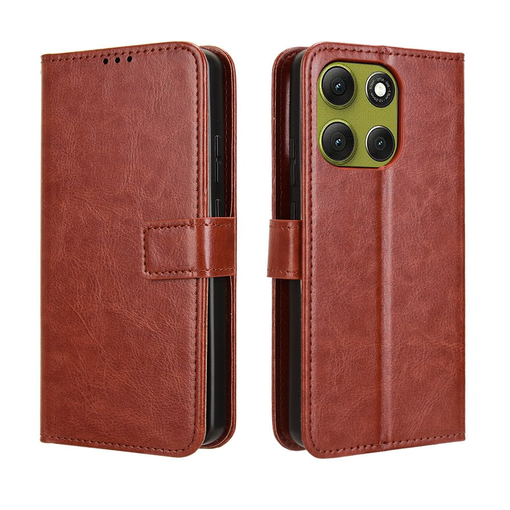 EIDERWOOD Motorola Moto G86 Power Kunstlæder Flip Cover m. Kortholder & Ståfunktion - Brun