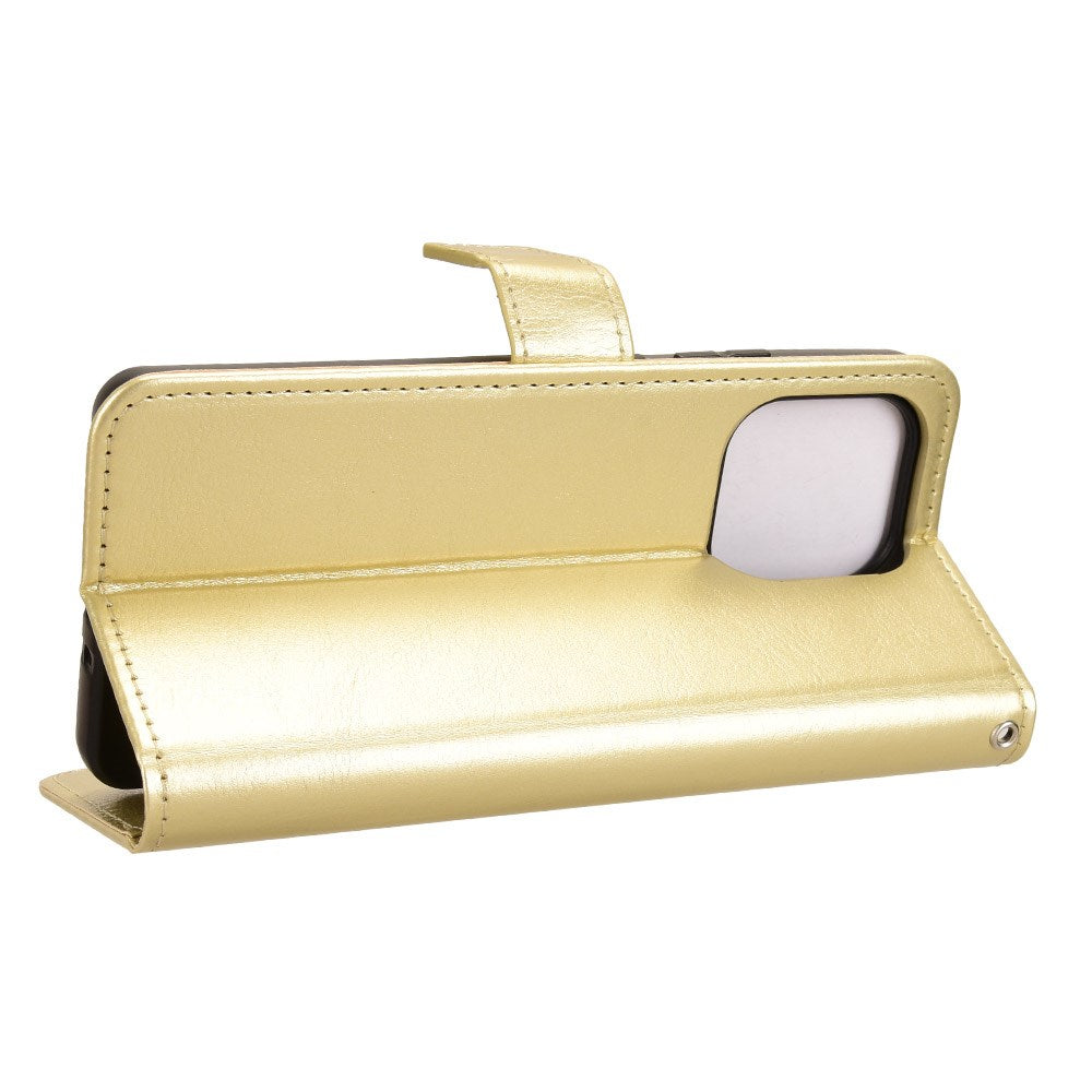 EIDERWOOD Motorola Moto G86 Power Kunstlæder Flip Cover m. Kortholder & Ståfunktion - Guld