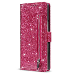 EIDERWOOD Samsung Galaxy Z Fold7 Glitter Flip Cover m. Pung & Strop - Lyserød