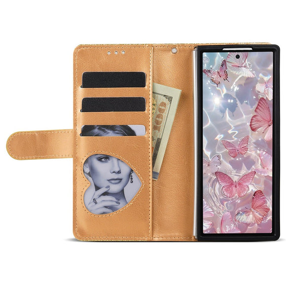 EIDERWOOD Samsung Galaxy Z Fold7 Glitter Flip Cover m. Pung & Strop - Guld