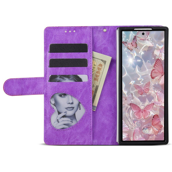EIDERWOOD Samsung Galaxy Z Fold7 Glitter Flip Cover m. Pung & Strop - Lilla