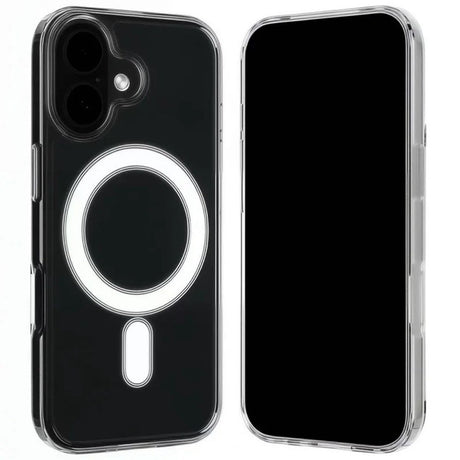 iPhone 17 Hybrid Cover inkl. 2 x Skærmbeskyttelsesglas - MagSafe Kompatibel - Gennemsigtig / Hvid