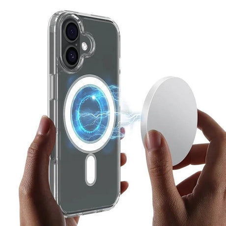 iPhone 17 Hybrid Cover inkl. 2 x Skærmbeskyttelsesglas - MagSafe Kompatibel - Gennemsigtig / Hvid