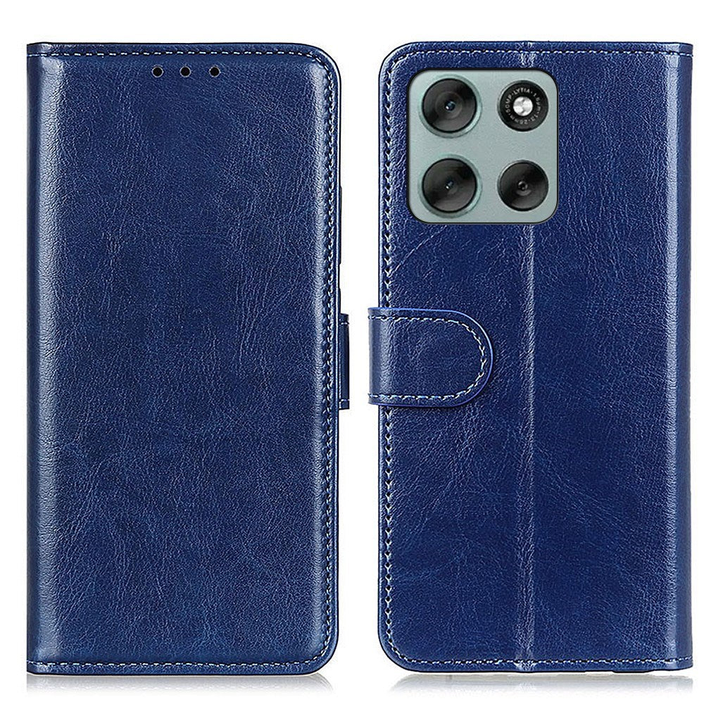 EIDERWOOD Motorola Moto G56 Kunstlæder Flip Cover m. Kortholder & Ståfunktion - Blå