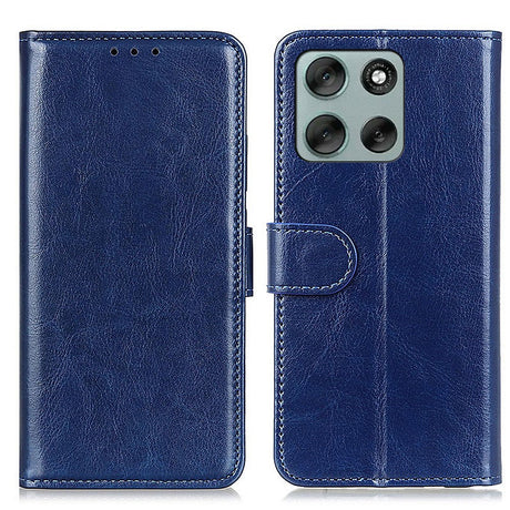 EIDERWOOD Motorola Moto G56 Kunstlæder Flip Cover m. Kortholder & Ståfunktion - Blå