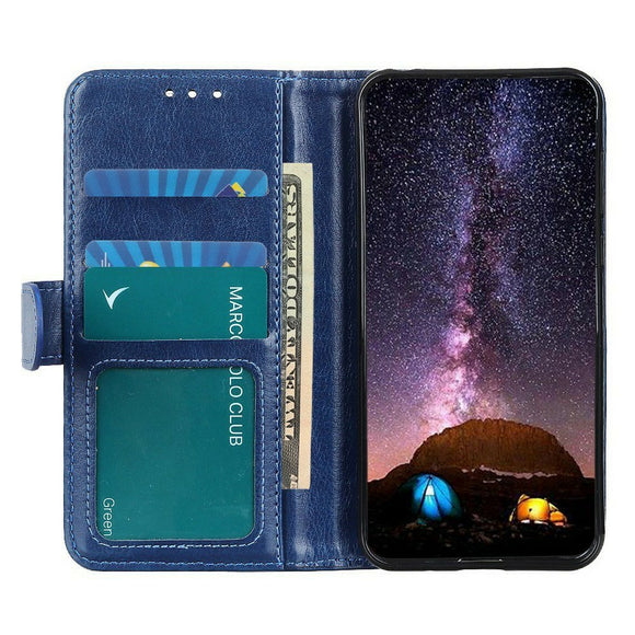 EIDERWOOD Motorola Moto G56 Kunstlæder Flip Cover m. Kortholder & Ståfunktion - Blå