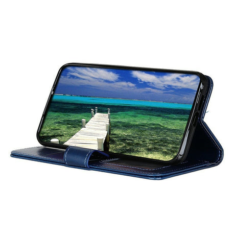 EIDERWOOD Motorola Moto G56 Kunstlæder Flip Cover m. Kortholder & Ståfunktion - Blå