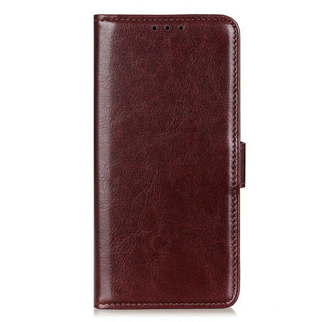 EIDERWOOD Motorola Moto G56 Kunstlæder Flip Cover m. Kortholder & Ståfunktion - Brun